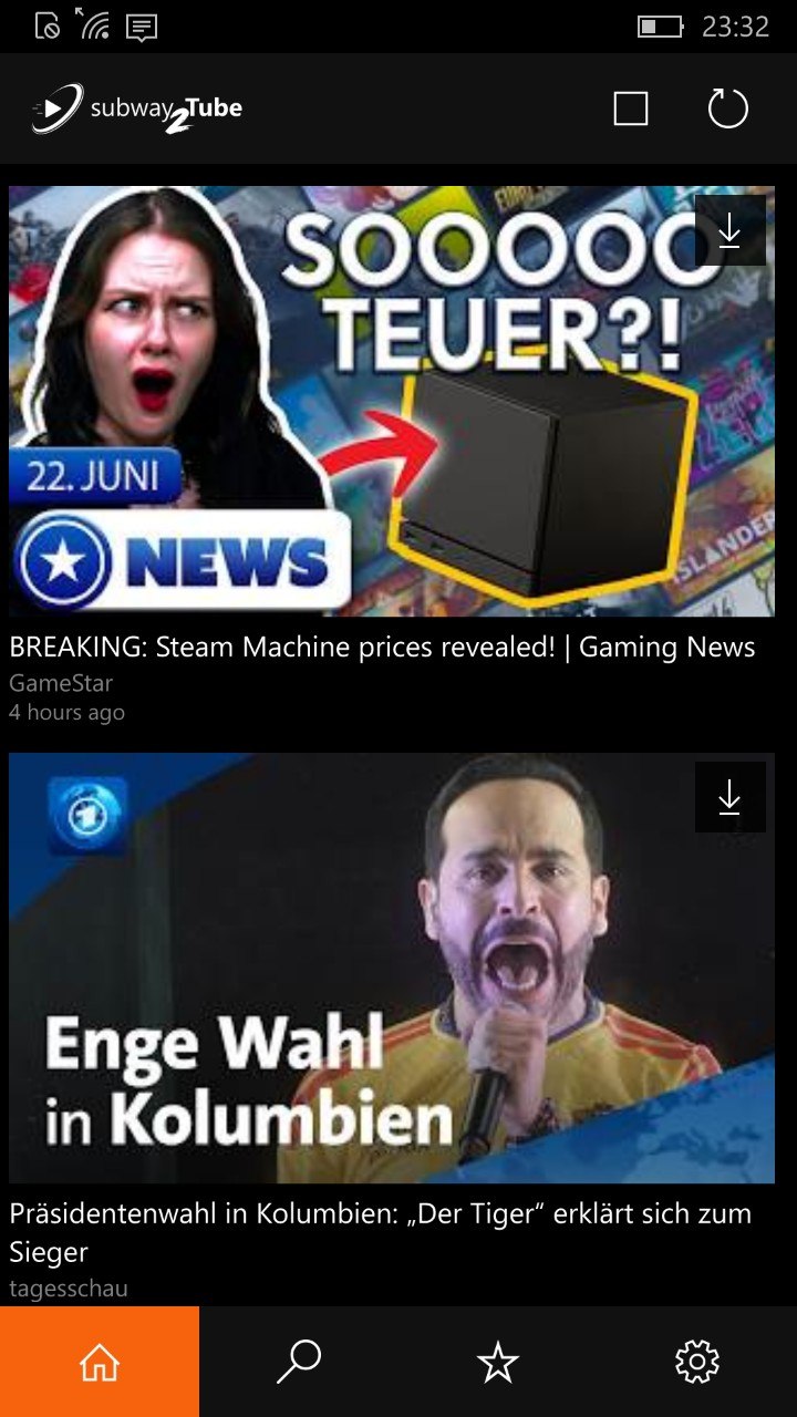 subwayTube screenshot