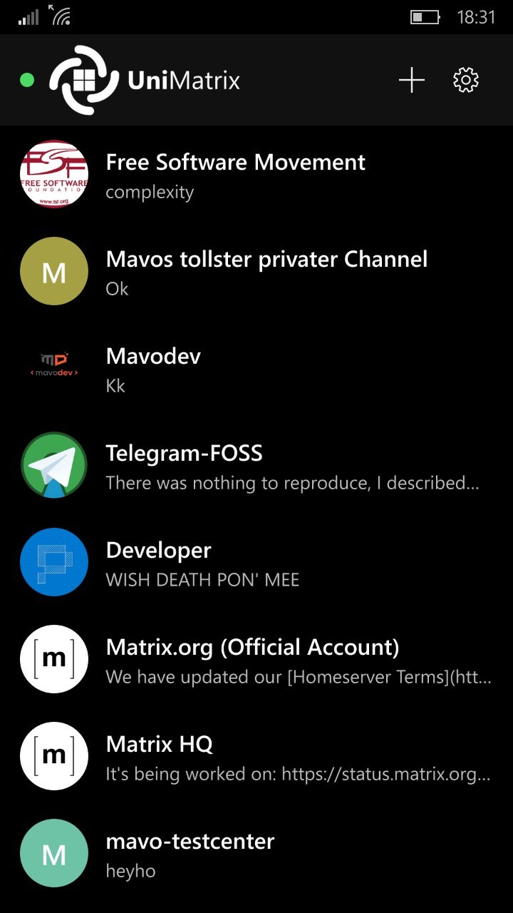 UniMatrix screenshot
